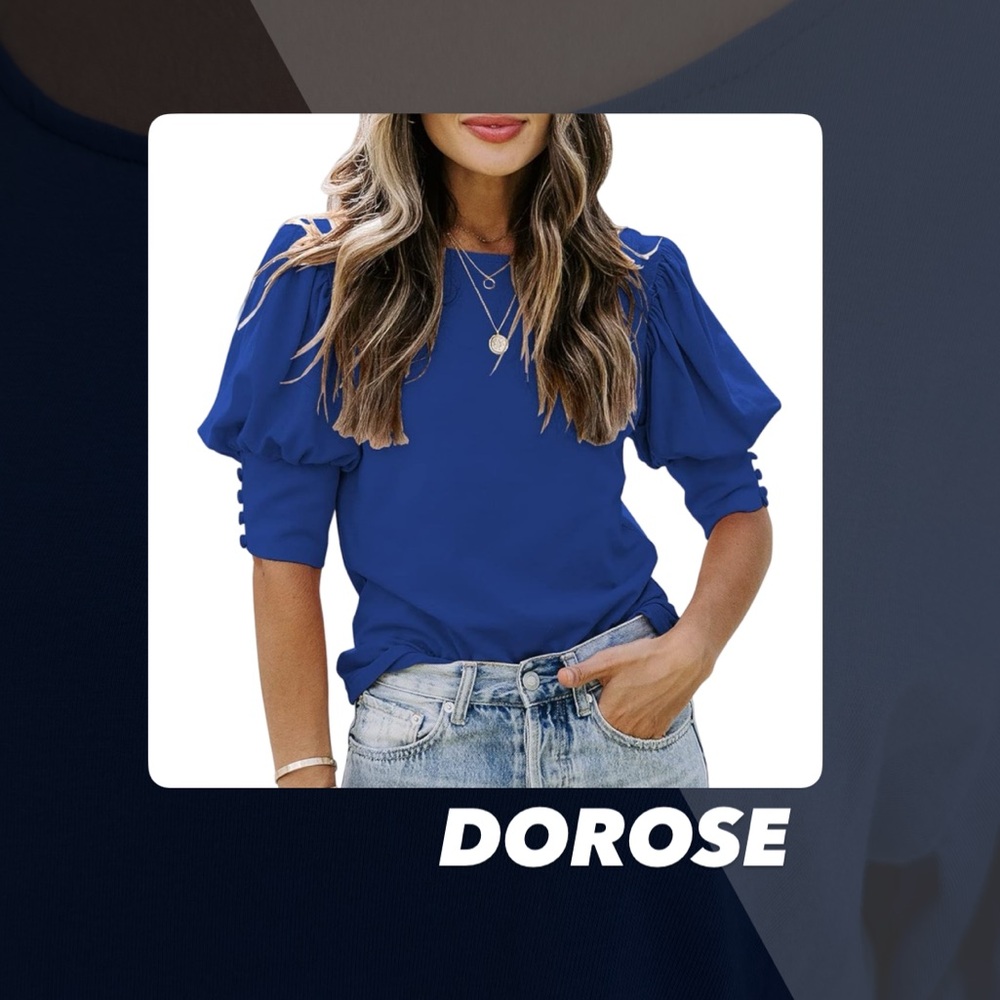 EUC Dorose Puff Sleeve Tee Shirt